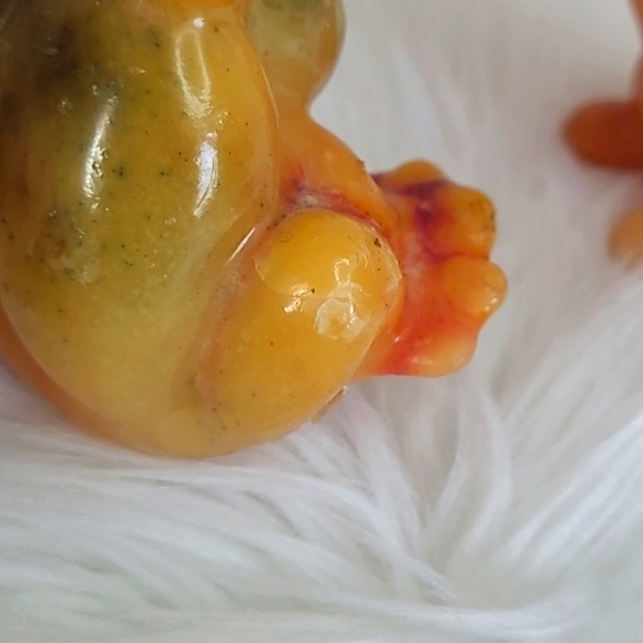 Vintage 70s Pair of Rainbow Wax Animal Candles Candle Frog Dog Spaniel Puppy - Picture 12 of 17